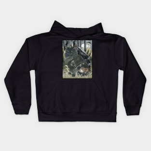 The Dark Forest Cat Spirit Kids Hoodie